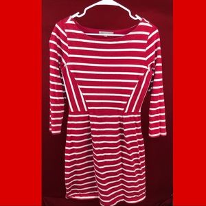 Gap woman dress red& white